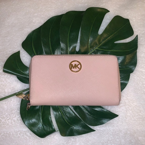 Michael Kors Accessories - Michael Kors Pink Wallet *Authentic*
